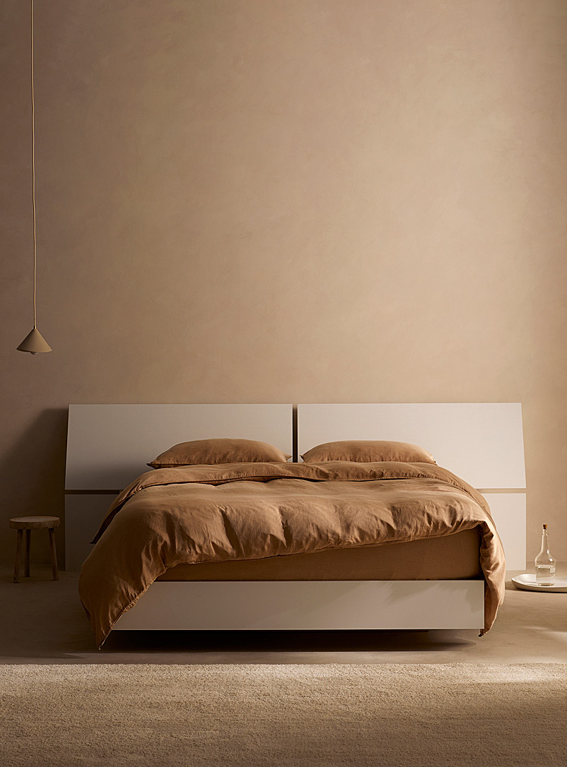 Simons Maison White Angular bed frame 2-piece set Queen size