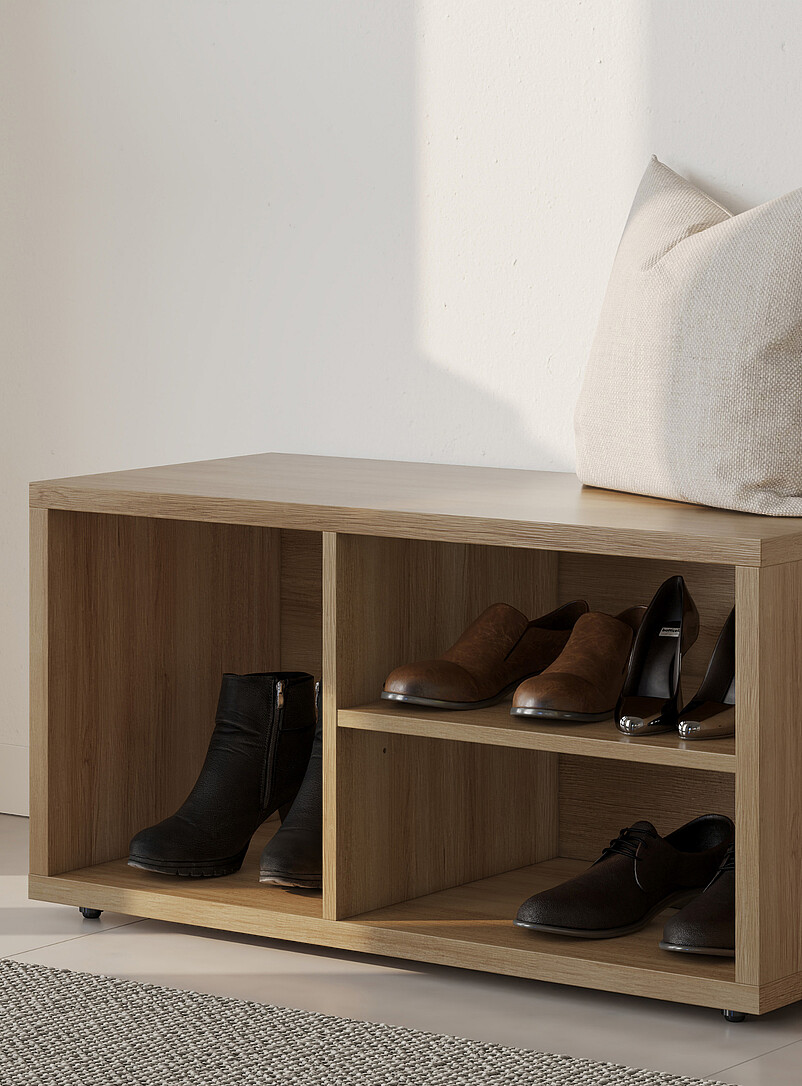 Simons Maison Black Porto bench with storage