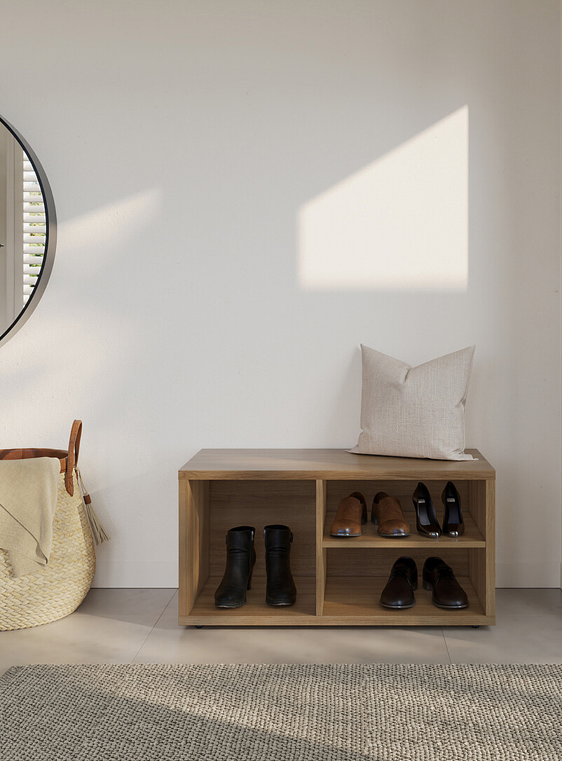 Simons Maison Black Porto bench with storage