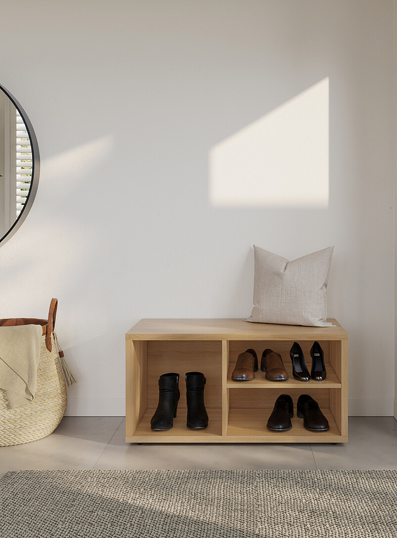 Simons Maison Black Porto bench with storage