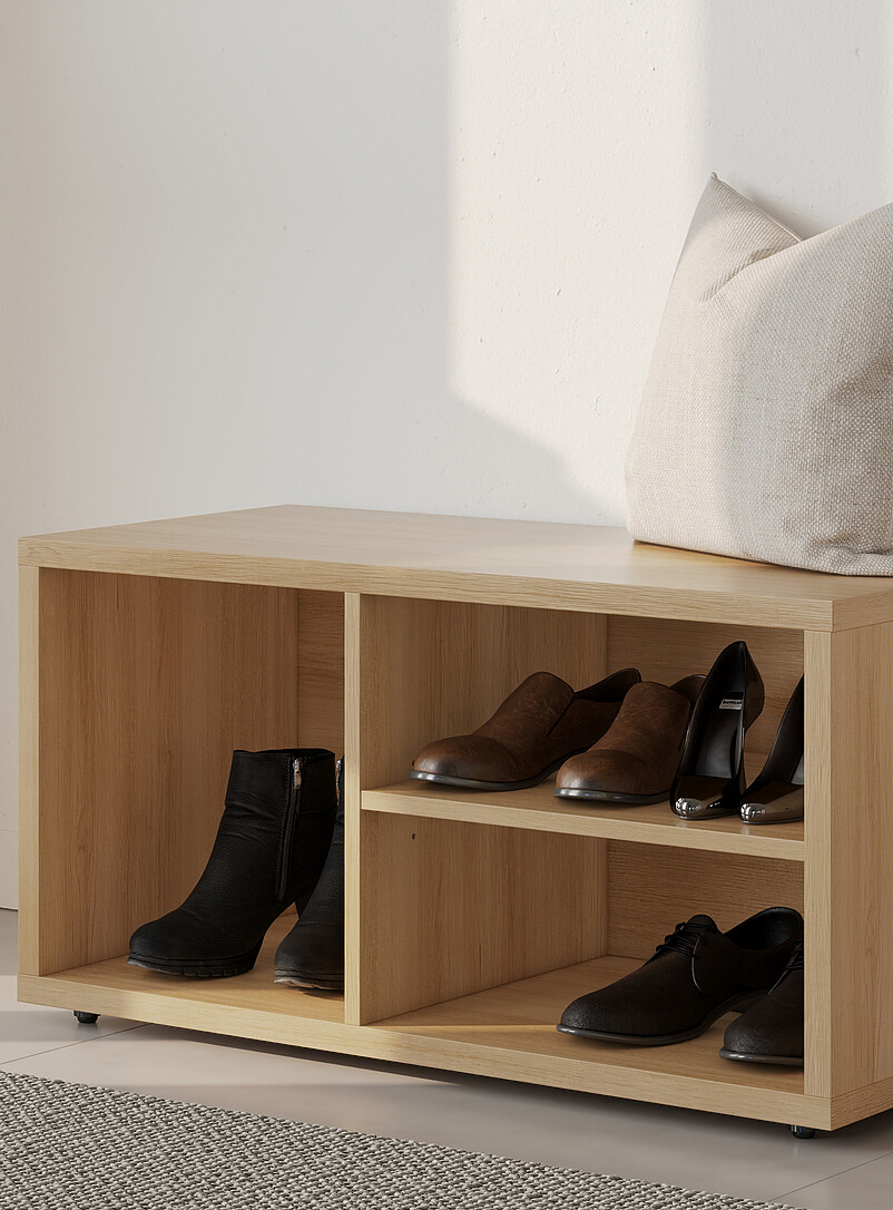 Simons Maison Black Porto bench with storage