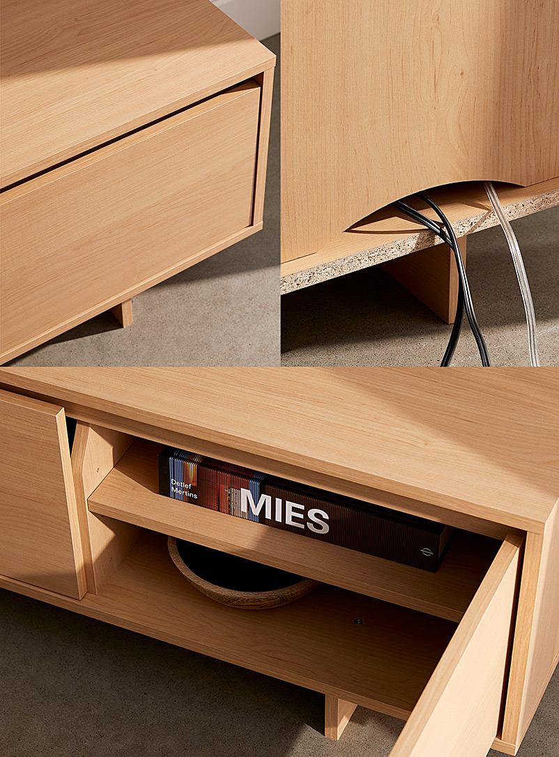 Maple wood TV unit 60" product image 3