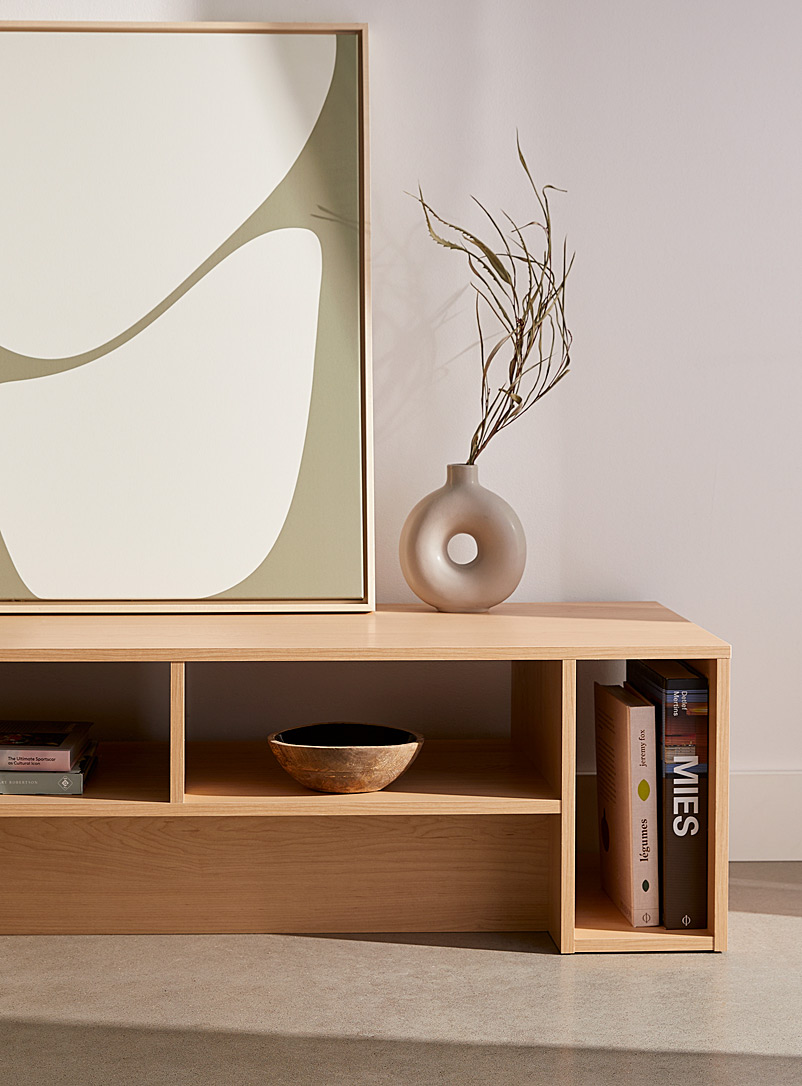 Scandinavian angle TV unit 72" product image 2