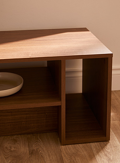 Scandinavian angle TV unit 72"