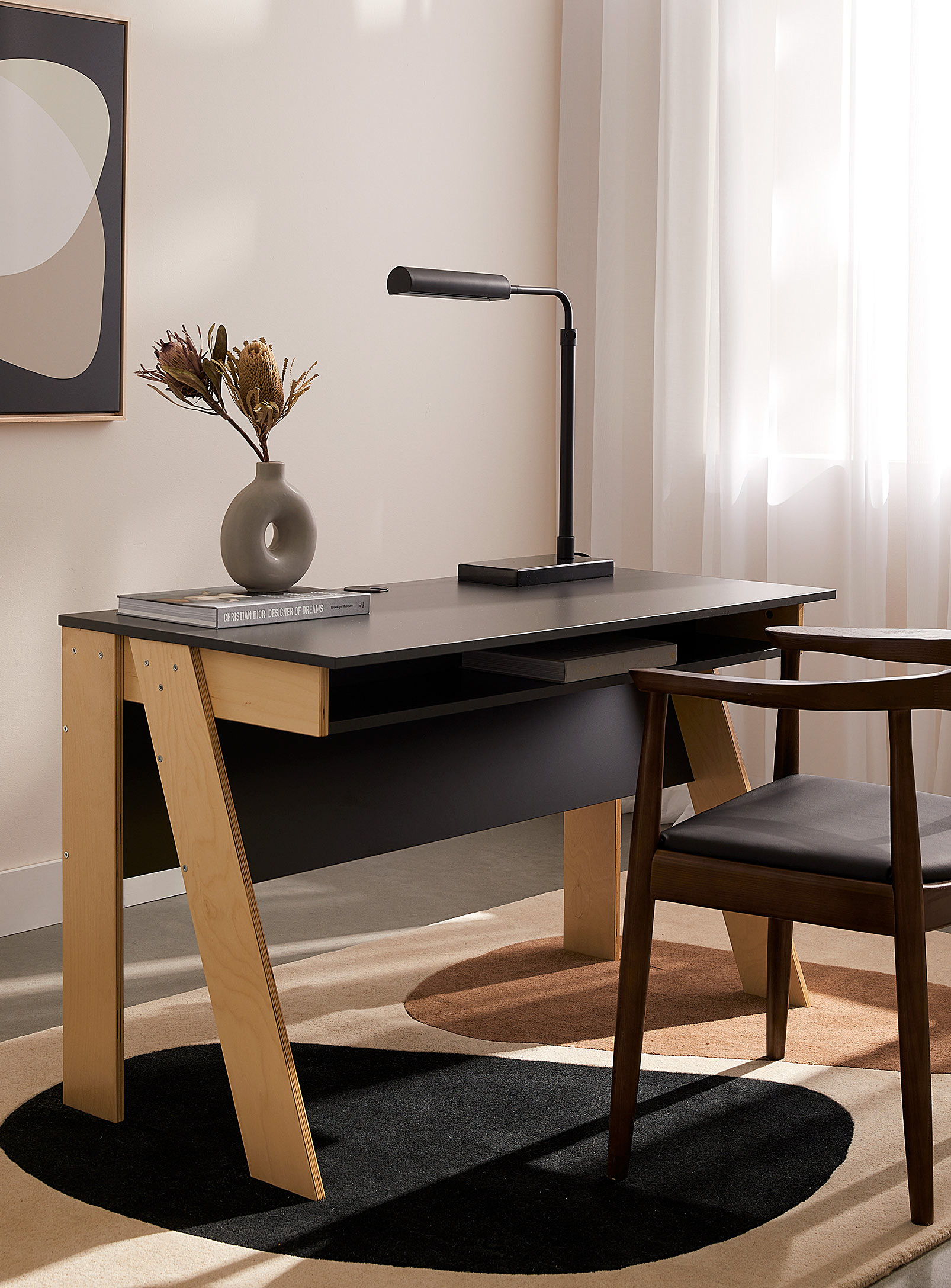 Simons Maison - Black and birch plywood desk