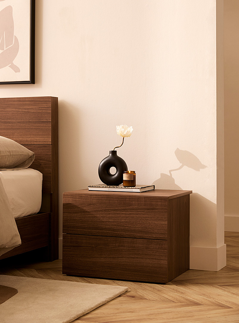 Minimalist Two-Drawer Bedside Table