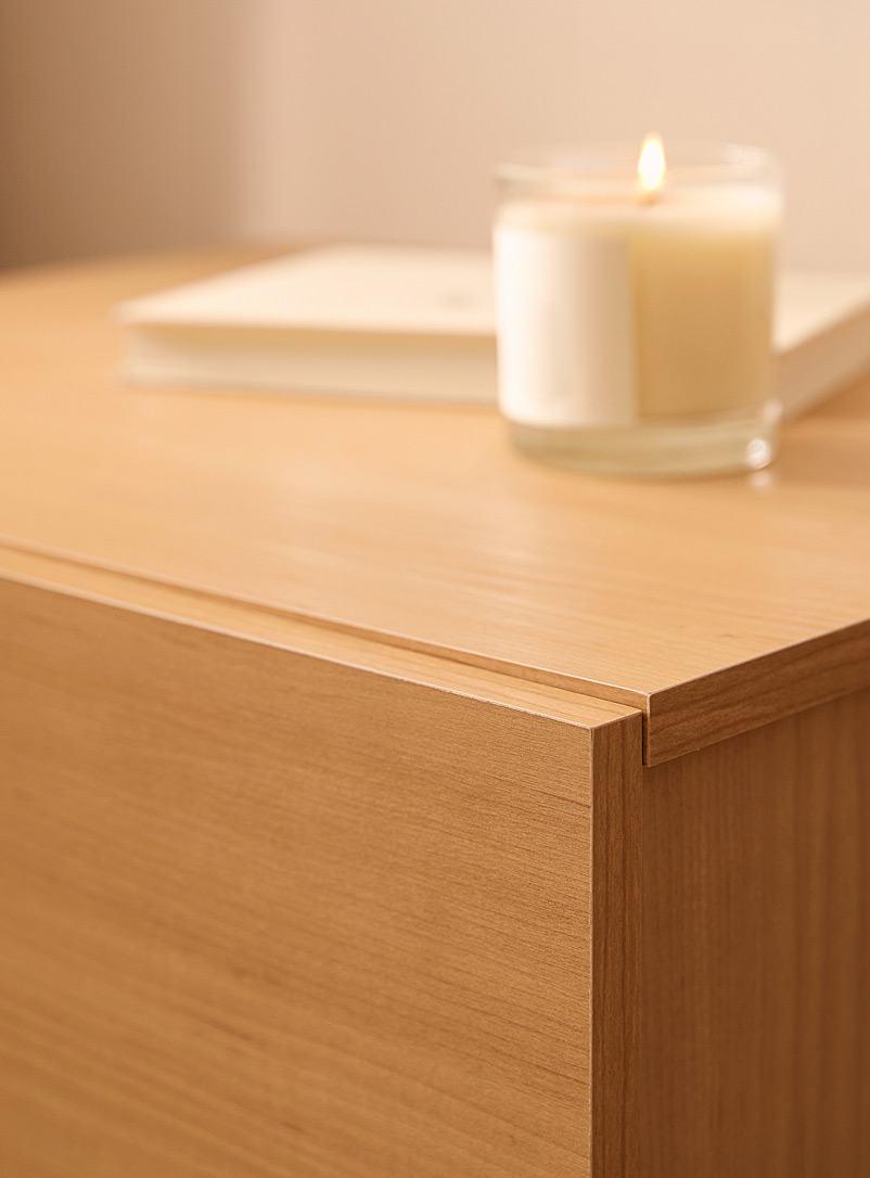Minimalist two-drawer bedside table product image 3