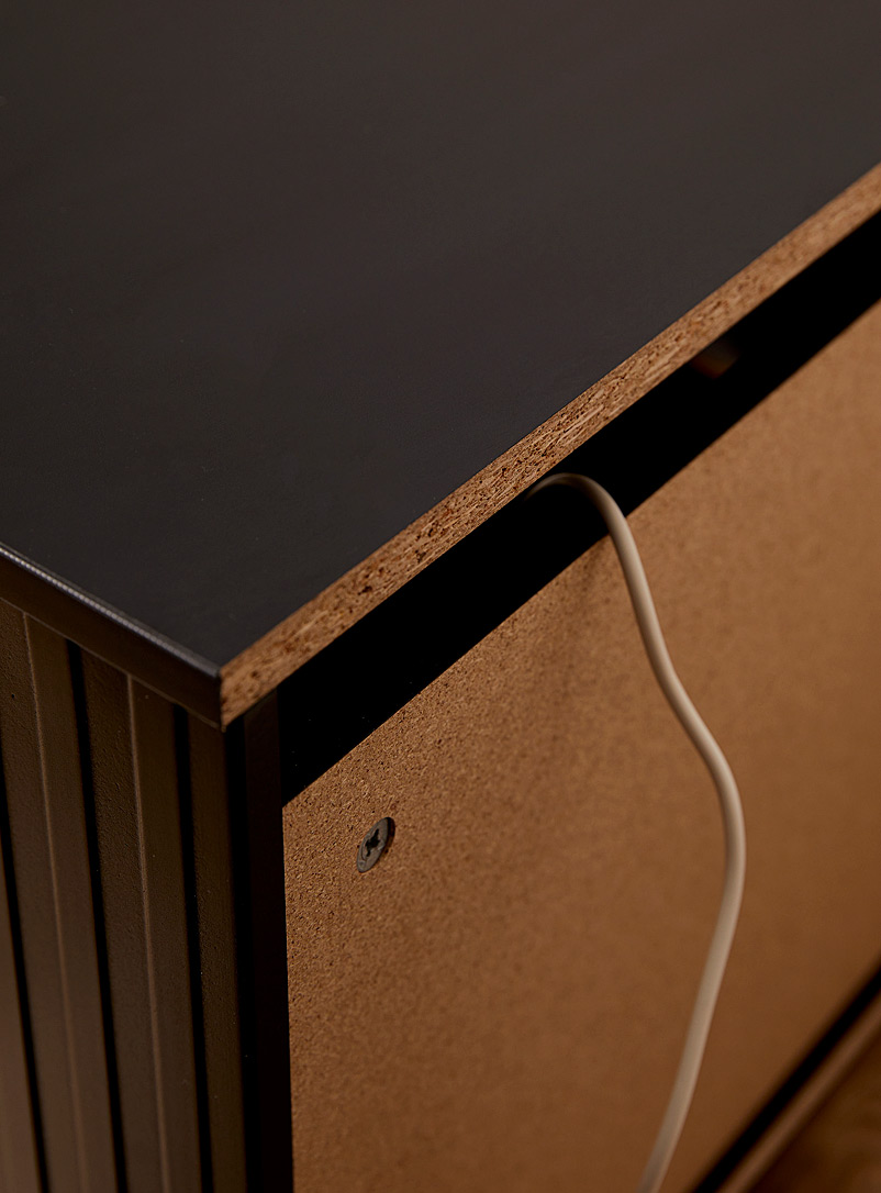 Vertical grooves sleek TV unit 60" product image 3