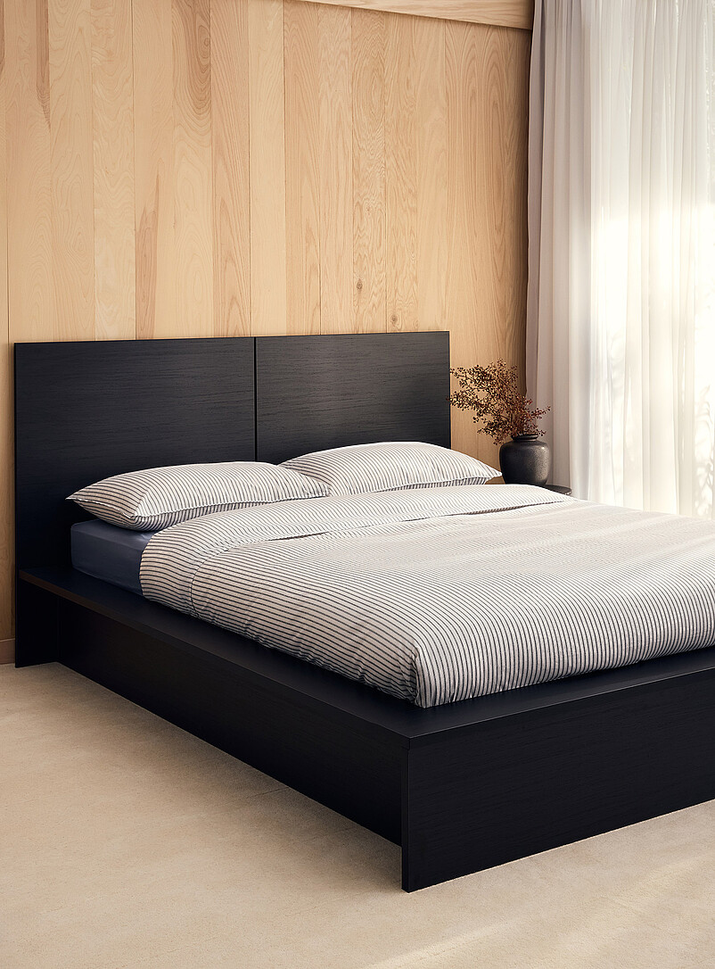 Sleek oak platform bed frame See available sizes product image (primary)