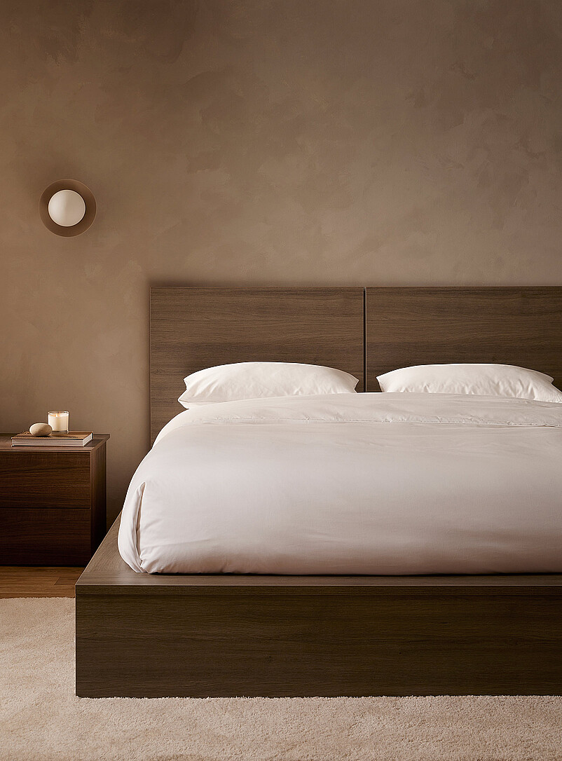 Sleek Oak Platform Bed Frame See Available Sizes