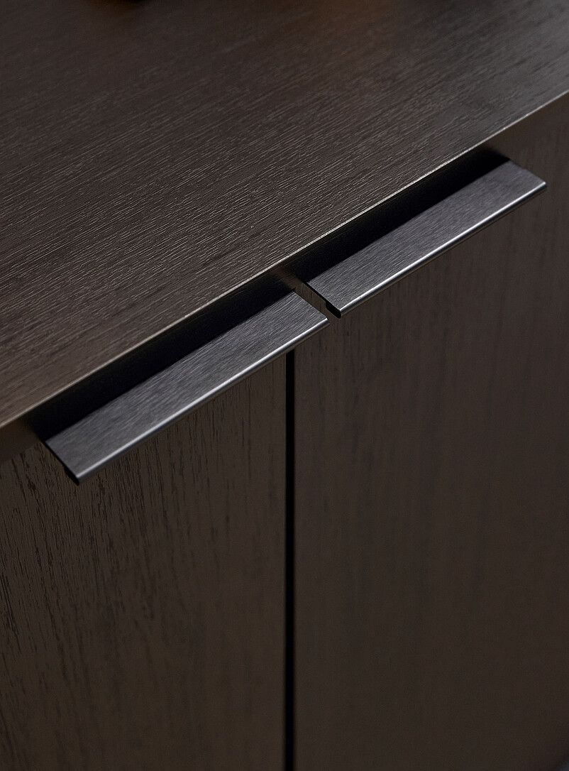 Minimalist two-door floor cabinet product image 2