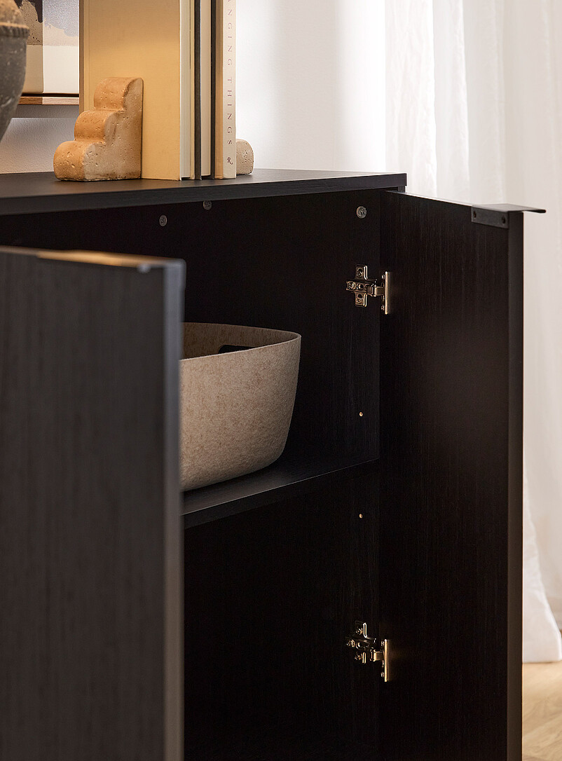 Minimalist two-door floor cabinet product image 3