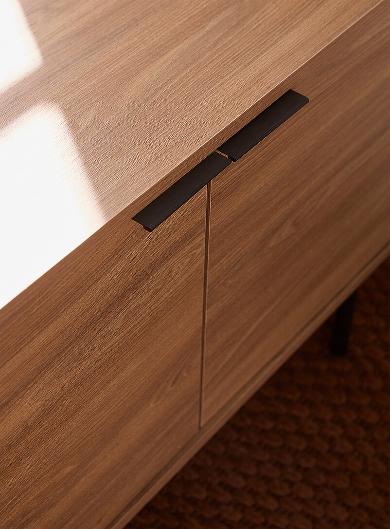 Metallic legs four-door minimalist TV unit 70 in product image 2