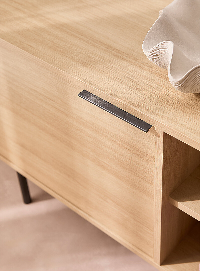 Metallic legs two-door minimalist TV unit 70 in product image 2