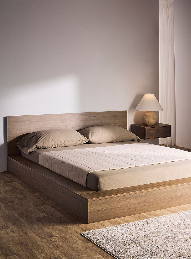 Minimalist Platform Bed Frame Queen Size