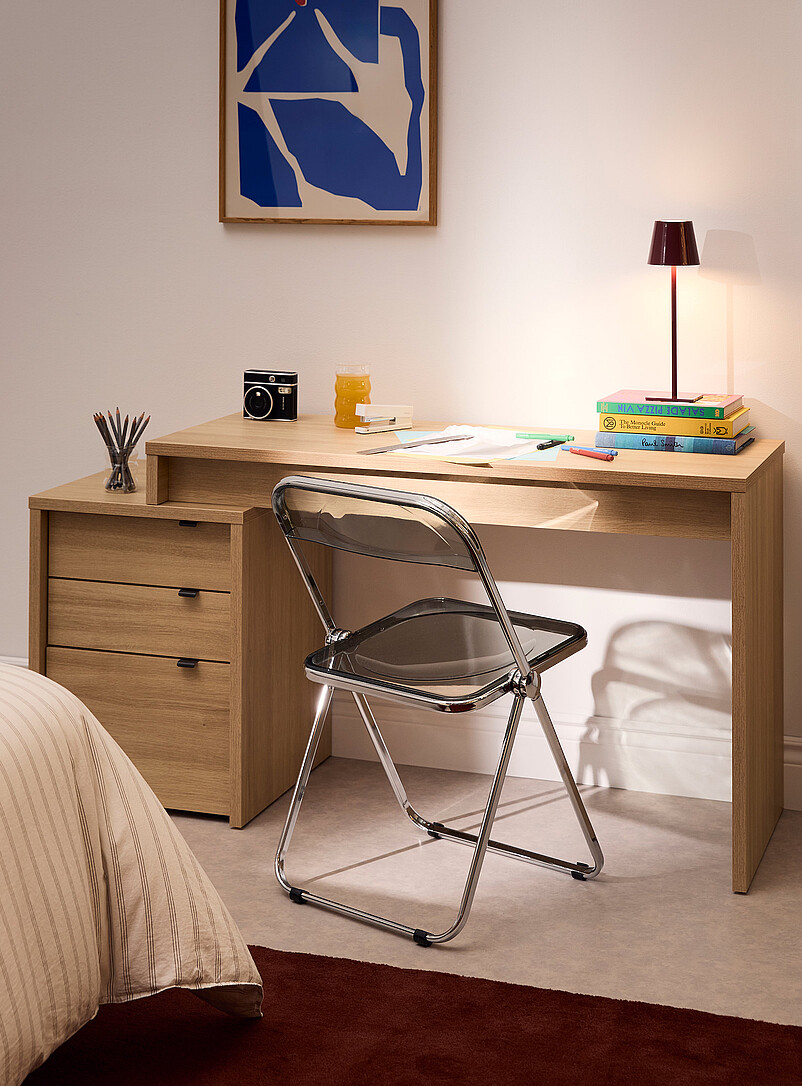 Light Oak Finish Desk And Filing Cabinet Set 2 Pieces