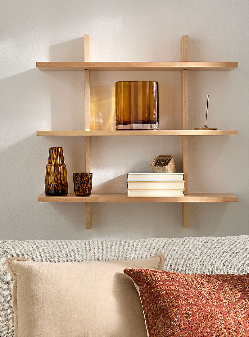 Light wool triple wall shelf product image (primary)
