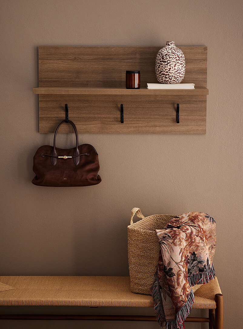 Porto shelf with hooks product image (primary)