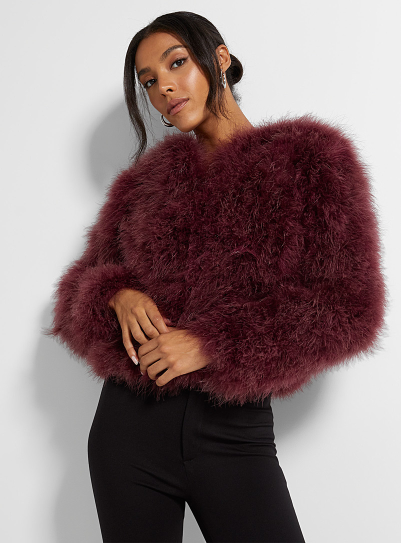 Deora genuine feather jacket, LAMARQUE, Women's Jackets and Vests  Fall/Winter 2019