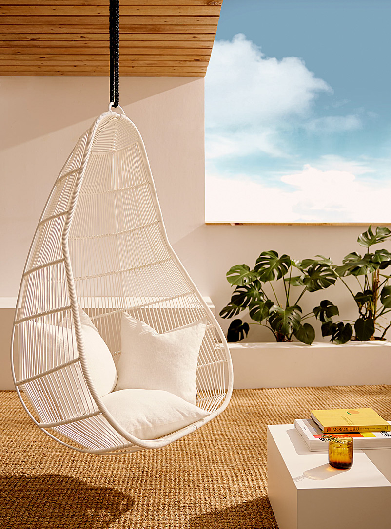 Simons Maison White Kelga outdoor hanging chair