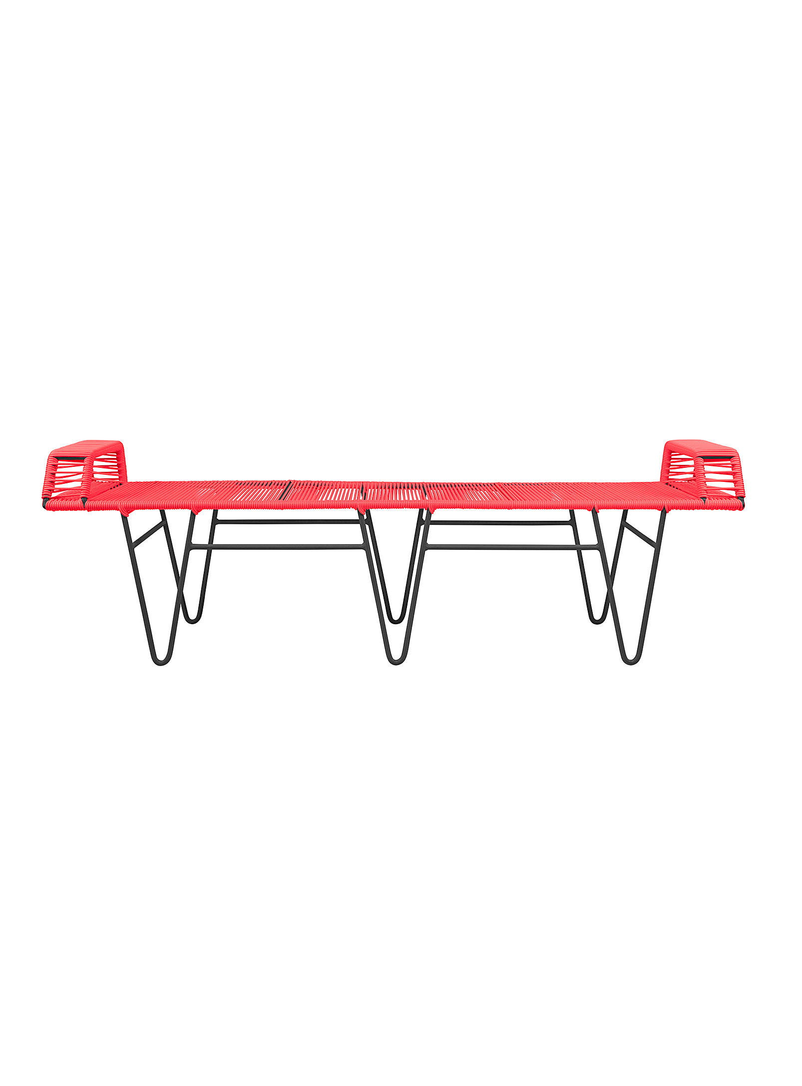 Simons Maison Pelopin Large Outdoor Bench In Red