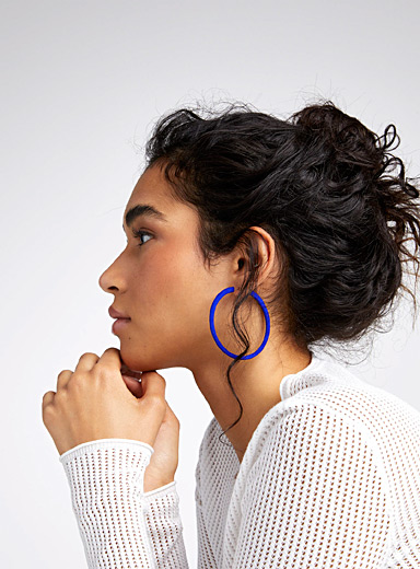 Atlas recycled nylon earrings