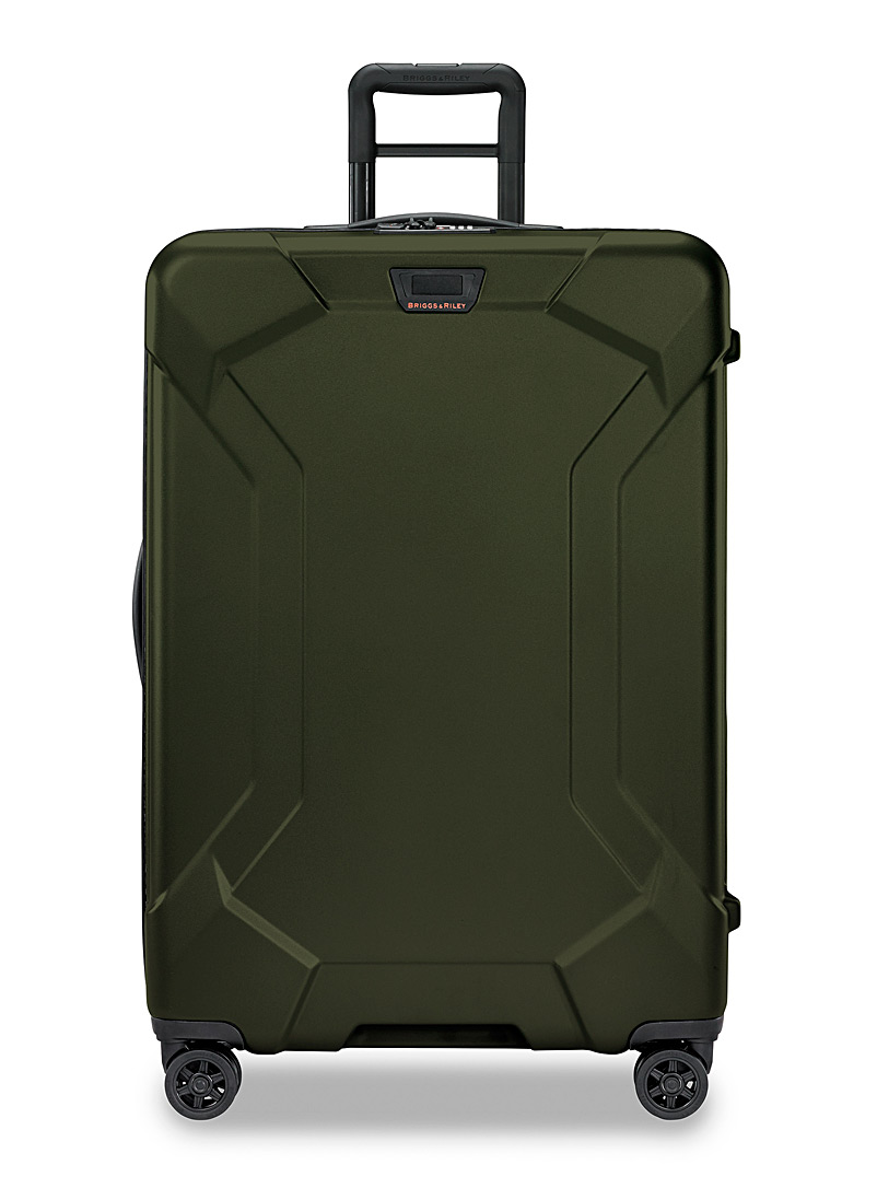 Briggs & Riley: La grande valise rigide à roulettes pivotantes 30 po Collection Torq Kaki chartreuse