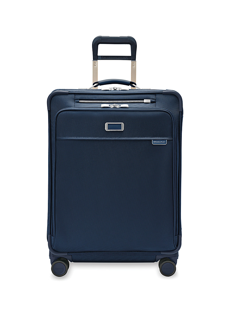 Briggs & Riley Marine Blue 26'' Medium expandable suitcase with swivel wheels Baseline collection