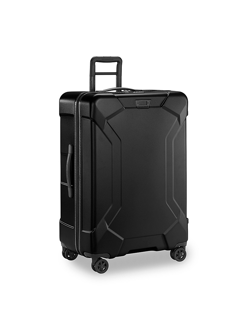 Briggs & Riley Black 30'' Hard shell suitcase with swivel wheels Torq collection