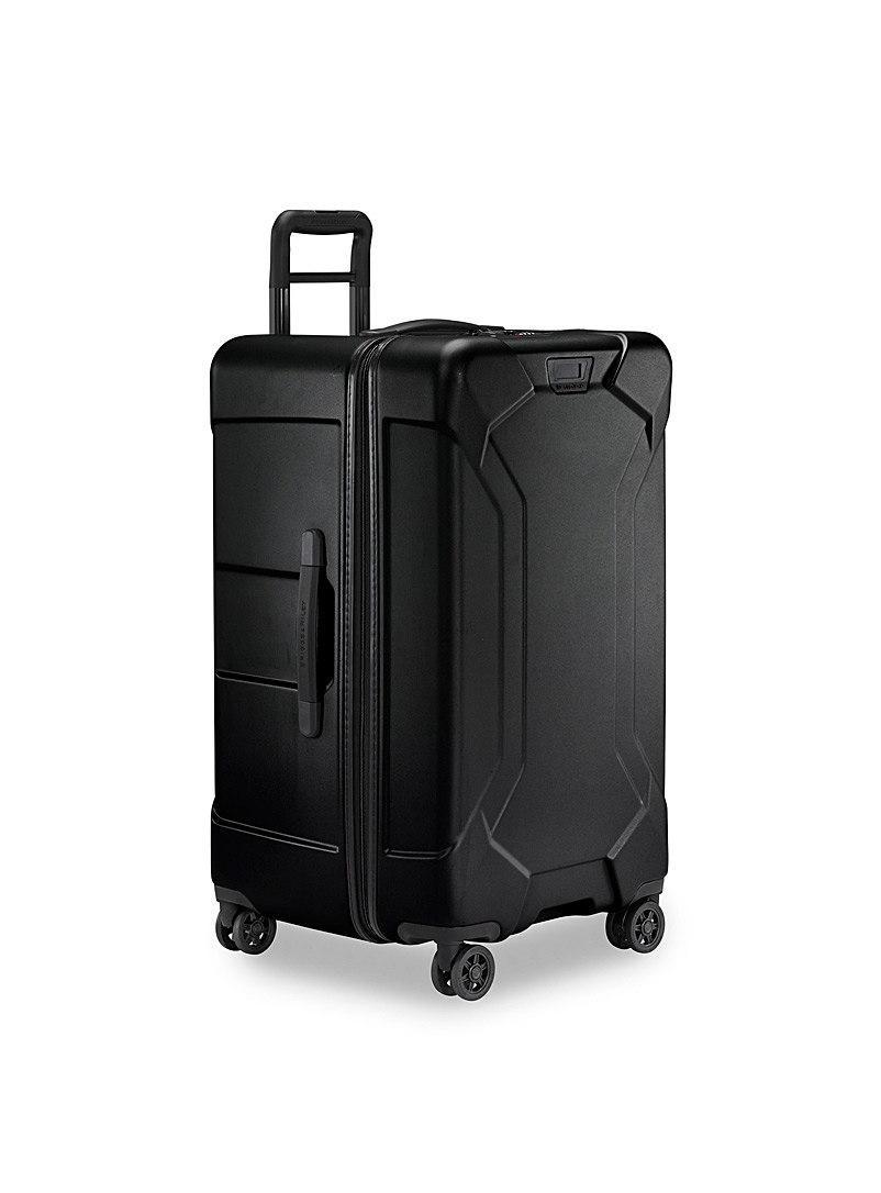Briggs & Riley Black 28'' Hard shell deep suitcase with swivel wheels Torq collection