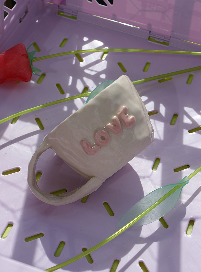 Taylor Moon Ceramics Dusky Pink Love rustic mug Fabrique 1840 exclusive single original