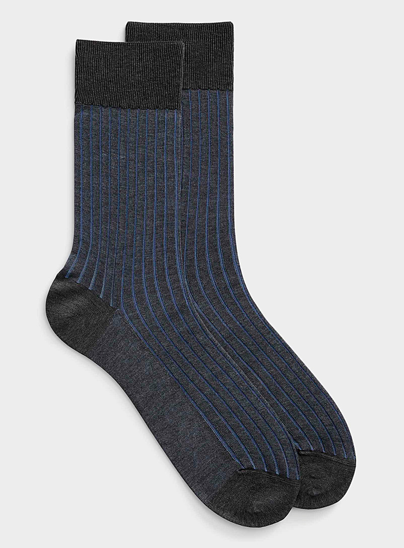 FALKE Blue Shadow two-tone sock for men