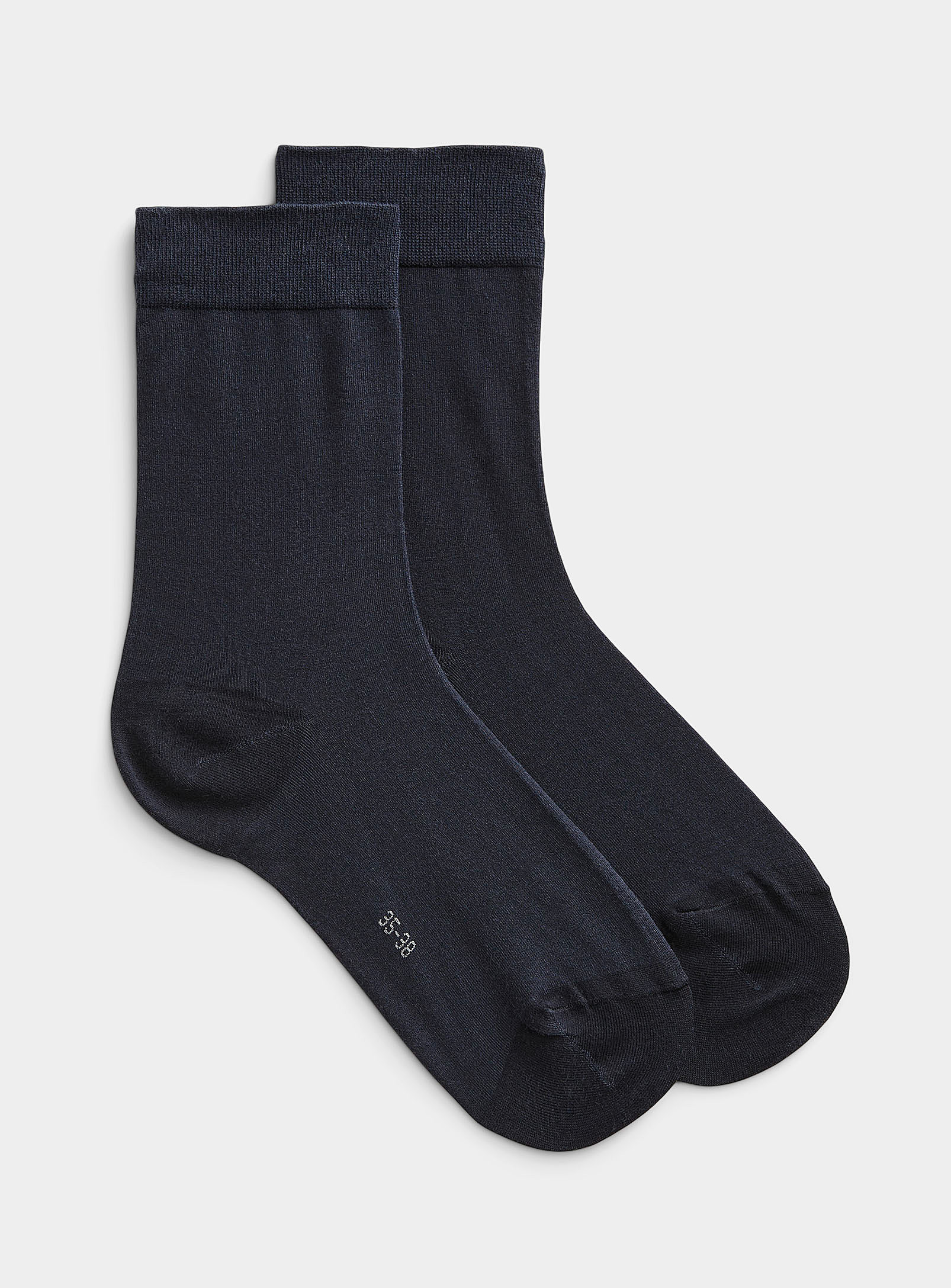 Falke Cotton Touch Solid Sock In Marine Blue