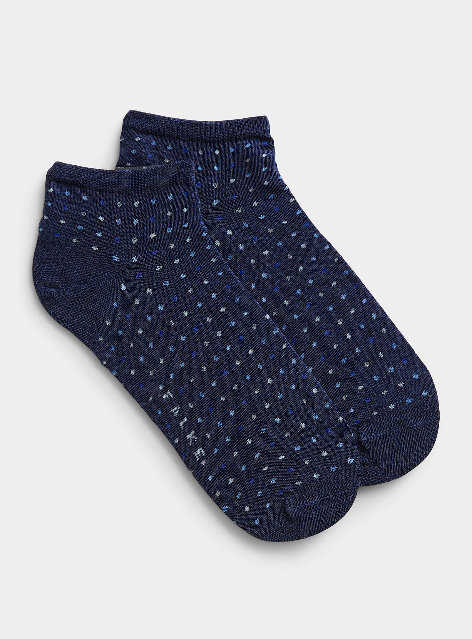 Falke Colourful Mini Dot Ped Sock In Patterned Blue