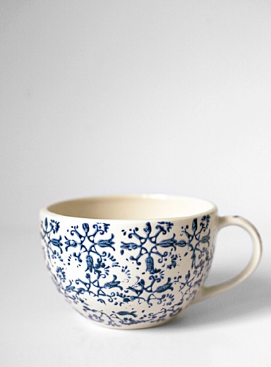 La grande tasse tapisserie florale