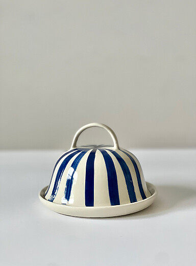 Irregular lines butter dish