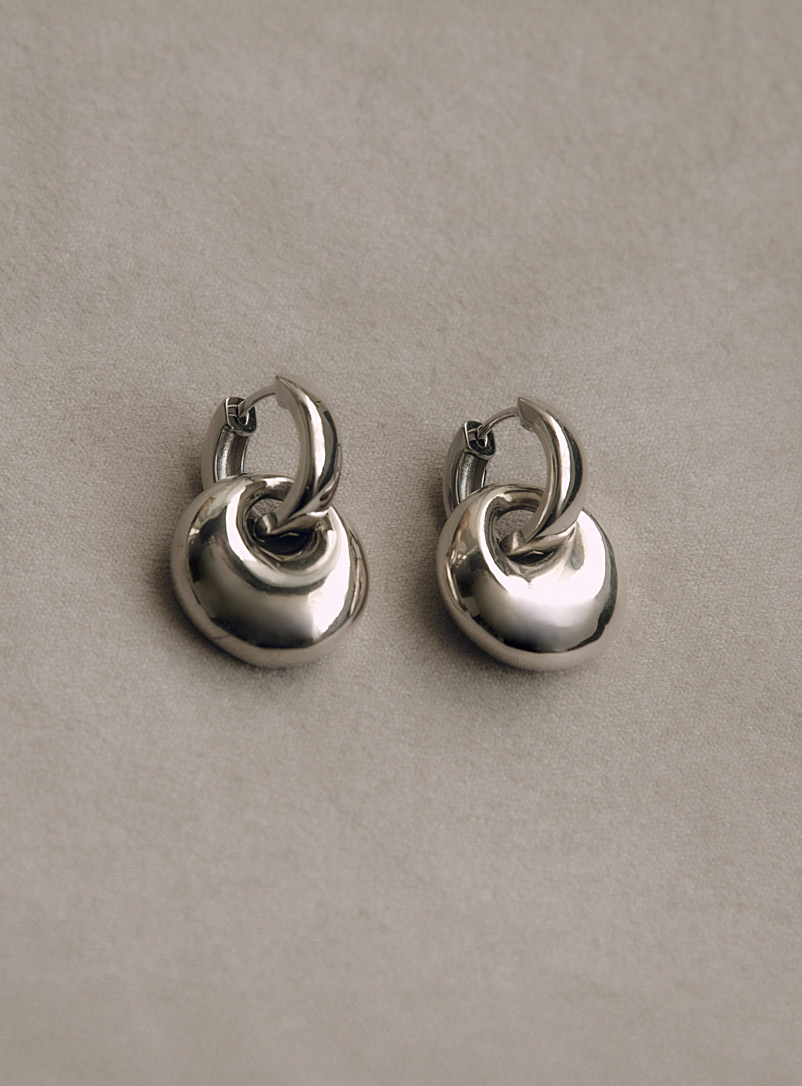 VIMERIA Silver Rheite recycled silver earrings