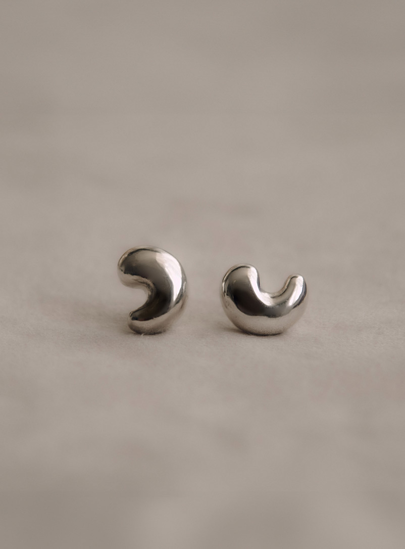 VIMERIA Silver Taiph recycled silver earrings