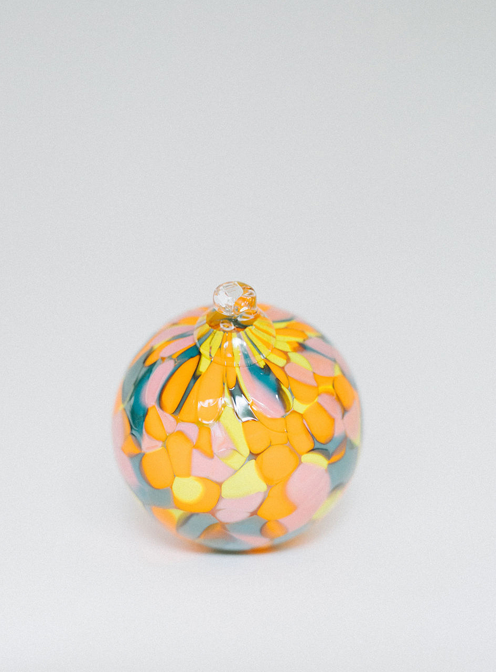Maria Ida Designs Festive Blown Glass Ornament In Multi
