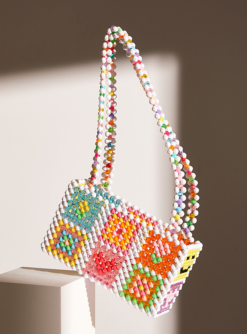 Baby Minou Assorted Granny square beaded handbag Limited series