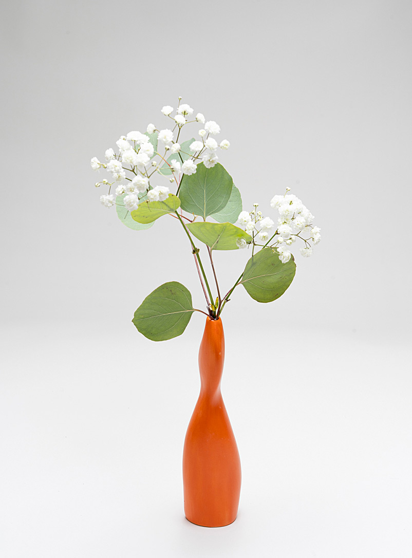 Doux Studio: Le vase silhouette 18 cm de hauteur Orange