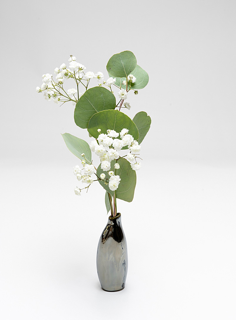 Doux Studio Black Bottle mini bud vase 8 cm tall