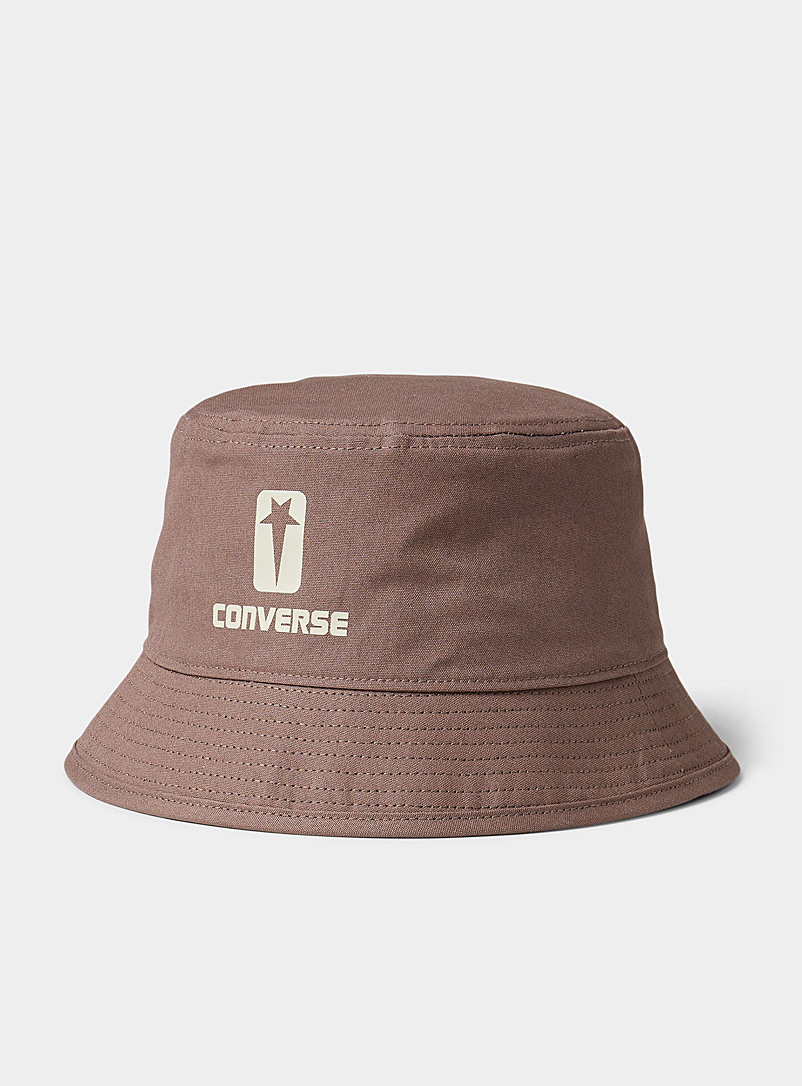 CONVERSE X DRKSHDW Grey Accent logo bucket hat for men