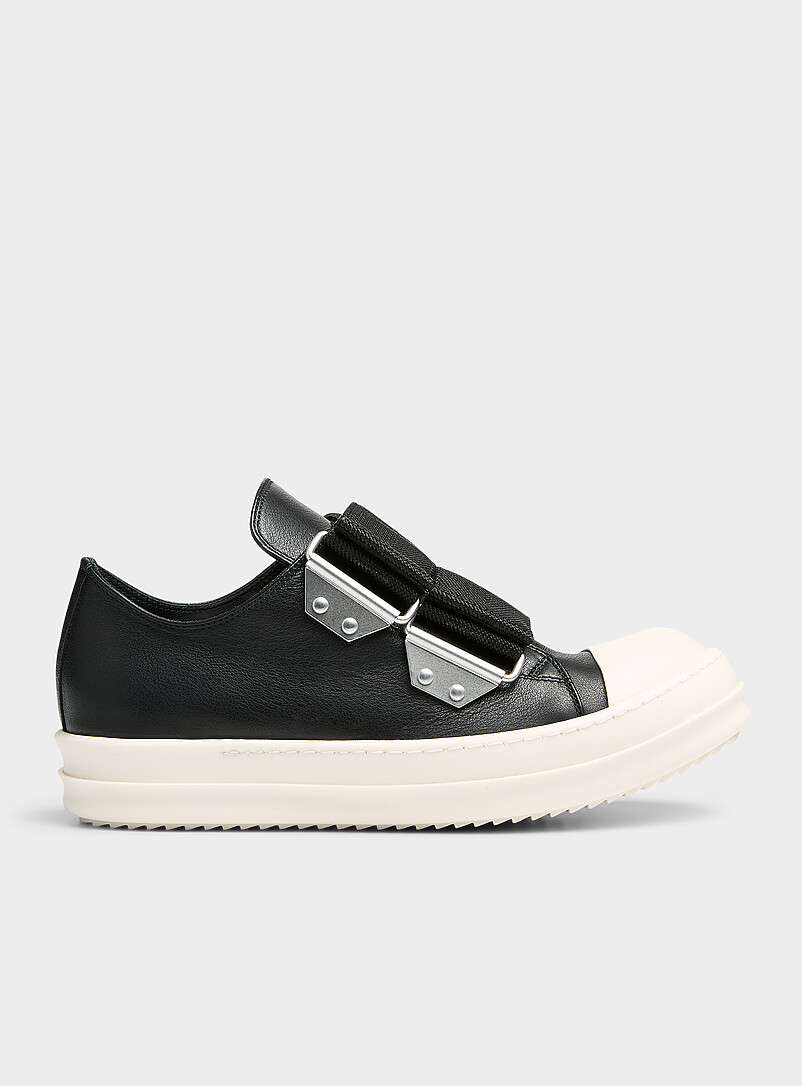 Double-strap low-top leather sneakers | Rick Owens | Shop Women's