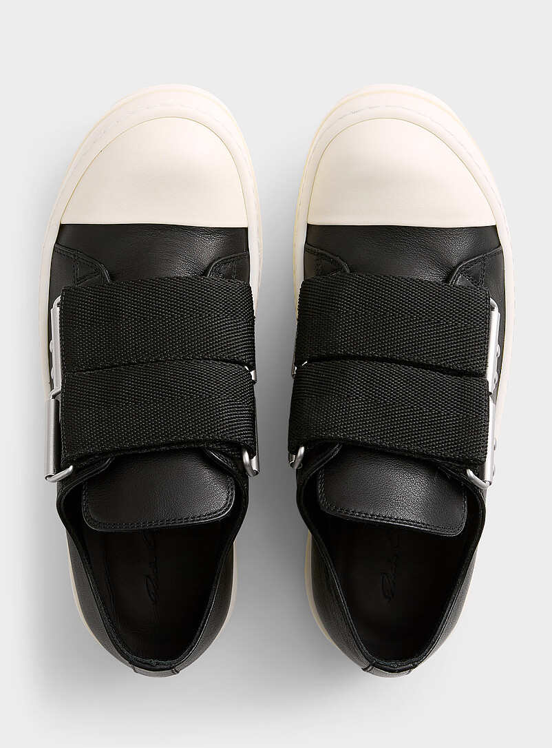Double-strap low-top leather sneakers | Rick Owens | Shop Women's