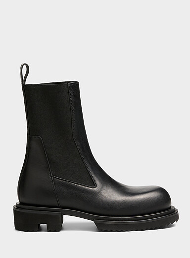 Rick Owens: La botte Chelsea Beatle Gabe Femme Noir pour femme
