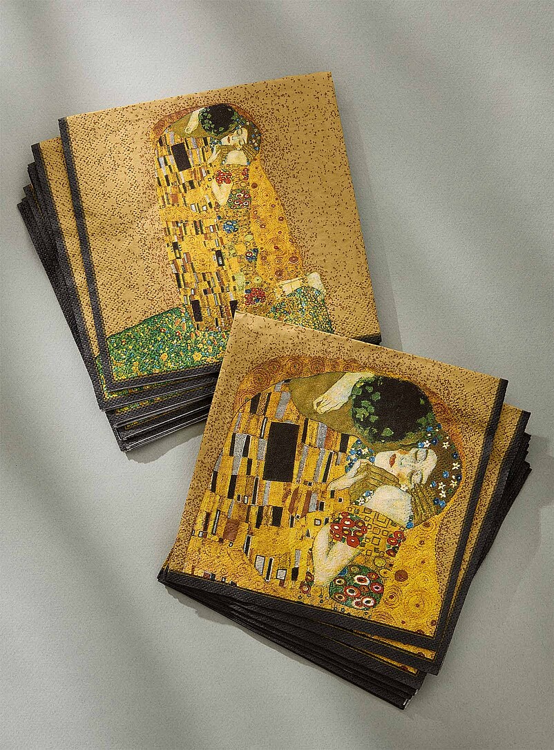 The Kiss Paper Napkins 16.5 X 16.5 Cm. Pack Of 20.
