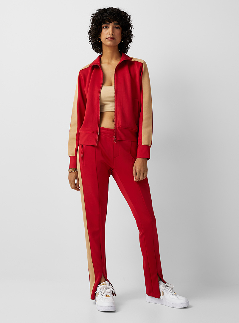 Twik Red Striped pant for women