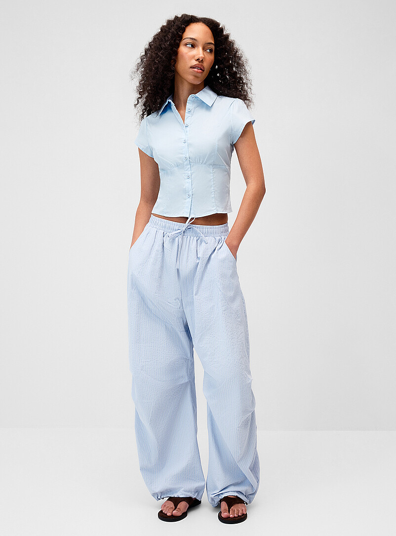 Pyjama Stripes Parachute Pant