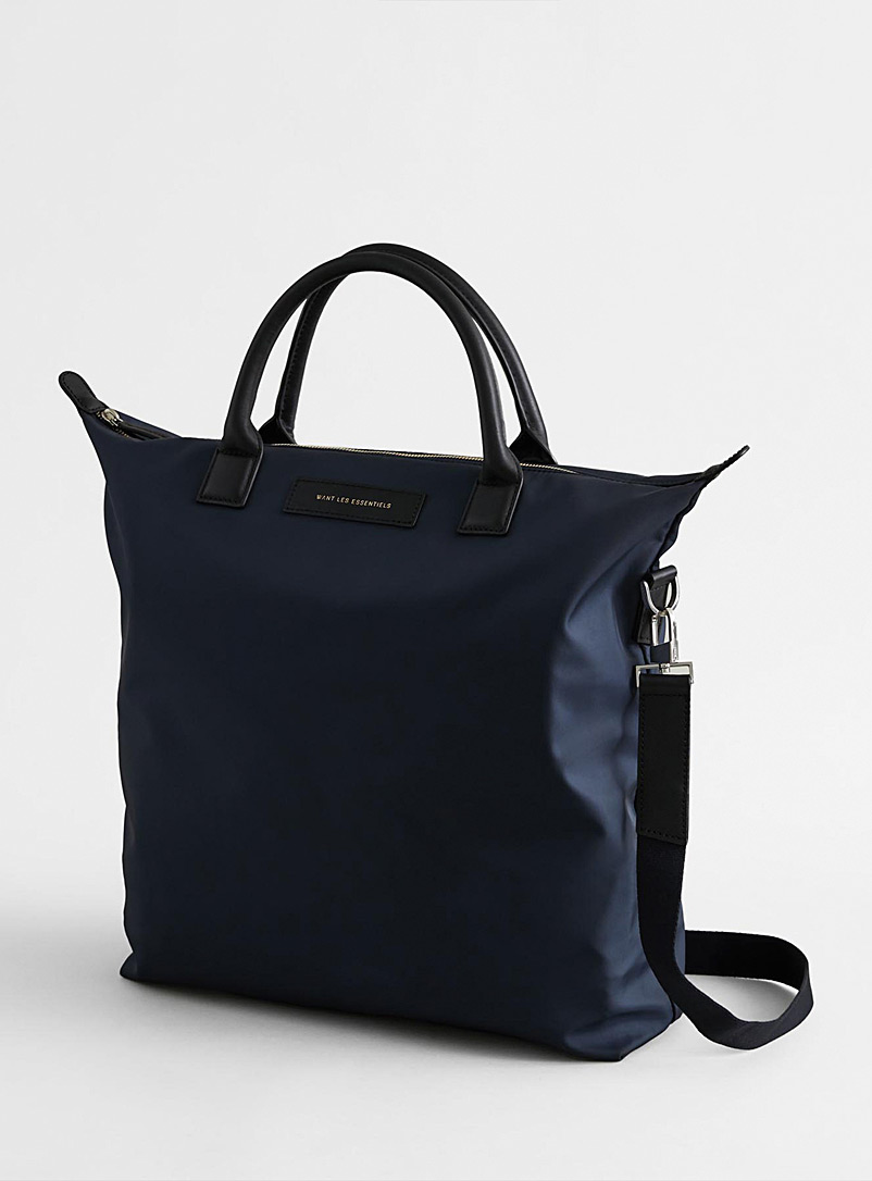 WANT Les Essentiels Marine Blue Navy O'Hare nylon tote bag for error